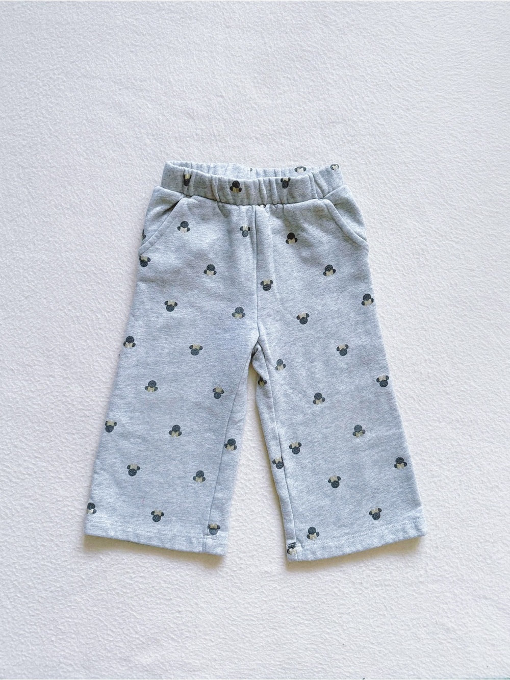 Baby Gap Disney Minnie Mouse All-Over Print Fleece Sweatpants Grey Heather 2T